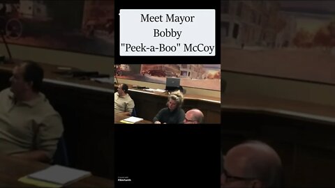 Mayor Plays Peek A Boo With Camera