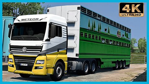 Volkswagen Meteor transporting cows in France | Euro Truck Simulator 2 “4K” Gameplay