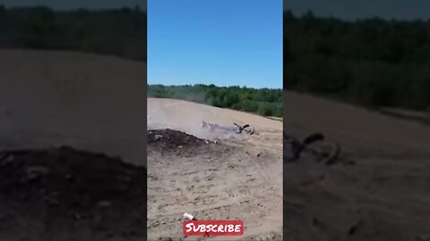 Dirt bike wipeout