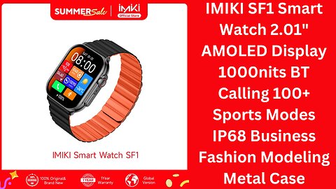 IMIKI SF1 Smart Watch 2.01"