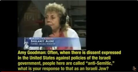 CHAZARS 11-29: AMY GOODMAN: PEOPLE here CALLED it ANTI-SEMITIC, what is your response to THAT as a I