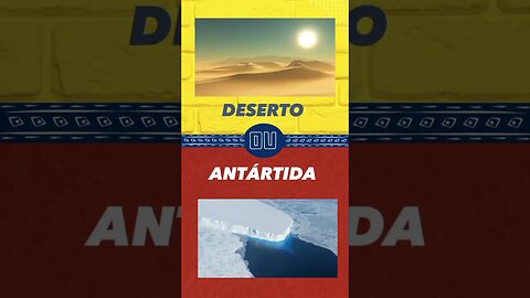 Um ano no deserto ou Antártida?