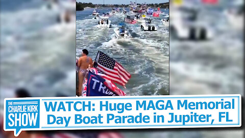 WATCH: Huge MAGA Memorial Day Boat Parade in Jupiter, FL