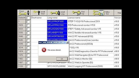 SIEMENS EKB ERROR (Access Denied)