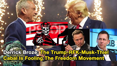 Derrick Broze: The Trump-RFK-Musk-Thiel Cabal Is Fooling The Freedom Movement | Let's get into this unholy union of Trump, RFK, Thiel, and Musk. And if you saw the picture that I started out with, it's the picture of RFK on stage with Trump, rig