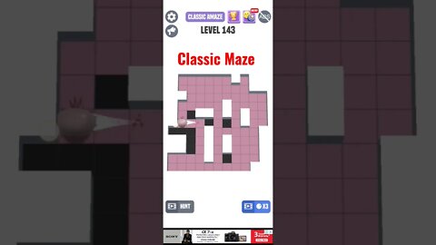 Classic Maze Game Level 143. #shorts