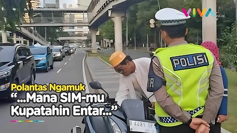 VIRAL Polantas Ngamuk, Berkata Tak Pantas saat Bertugas