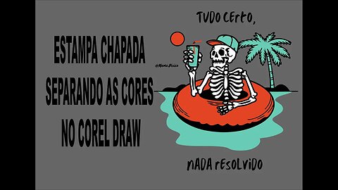 ESTAMPA CHAPADA SEPARANDO CORES NO COREL DRAW