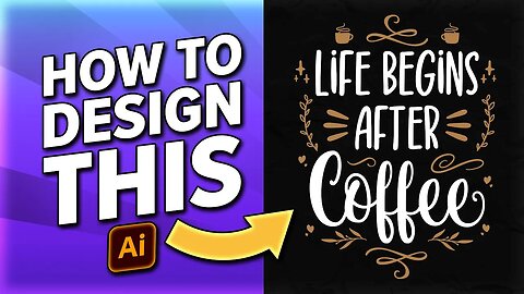 Decorative Text T-Shirt Design Tutorial (Adobe Illustrator)