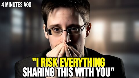 Edward Snowden CRIES "Watch QUICKLY before they mute me"