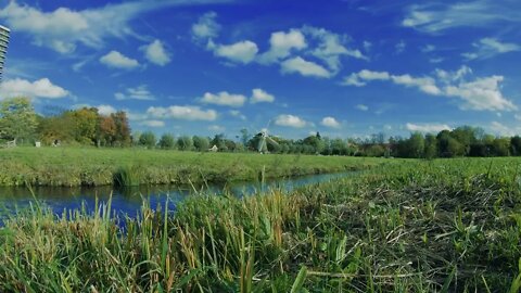 Dutch Windmill Sceneries with Relaxing Music 60fps HDR (ULTRA HD)