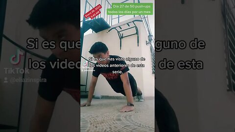 Día 27 de 50 push-ups todos los días por un mes