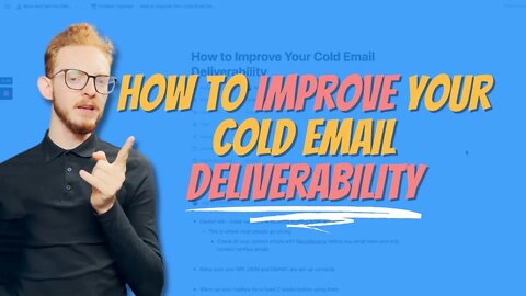 How to Improve Your Cold Email Deliverability