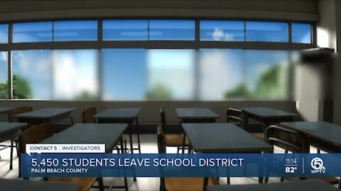 Thousands of Palm Beach County students leave district