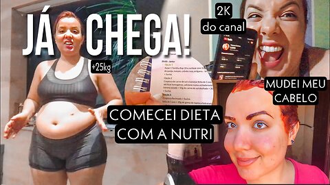 DIETA PRA EMAGRECER organizei A DIETA DA NUTRI | ALIMENTAÇÃO saudável + mudei meu cabelo TO SURTANDO