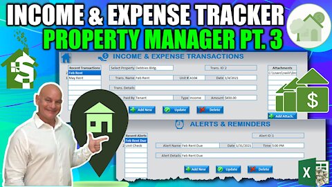 Build Your Own Income & Expense Tracking System Along With Alerts in Excel [Property Manager Pt. 3]