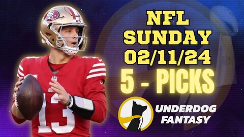 #UNDERDOGFANTASY | BEST PICKS FOR #NFL #SUPERBOWL SUNDAY | 02/11/24 | BEST BETS | #FOOTBALL | TODAY