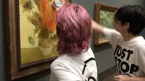 Protestors throw soup on Van Gogh ‘Sunflowers’ (Reaction)