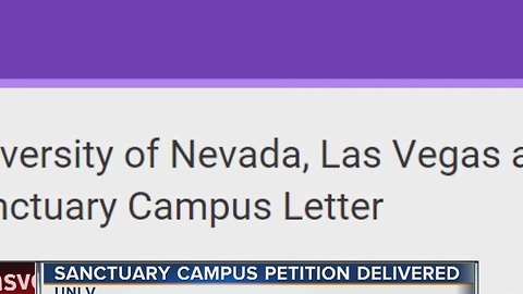 UNLV students, faculty petition for 'sanctuary' campus