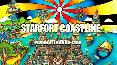 StarFort CoastLine - NEW ART of DiNo - an envisioned Ancient World shortly after it's Prime on eARTh