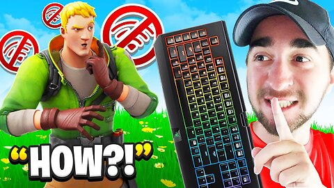 I Trolled Him With WIRELESS Keyboard Prank - Fortnite