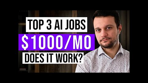 TOP 3 AI Jobs For Beginners | Make Money Training AI (2023)