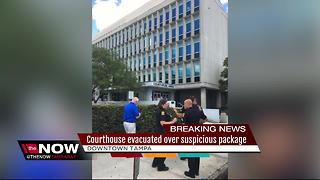 Suspicious package causes courthouse evacuation