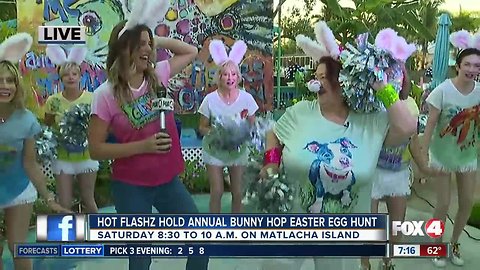 Hot Flashz hold eighth annual bunny hop easter egg hunt for charity - 7am live report