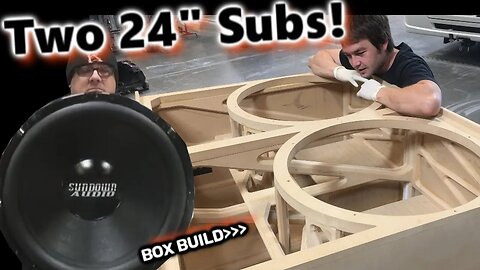 The "Skelator" box - 2 huge 24" Sundown Subwoofers slot ported enclosure build (start to finish)