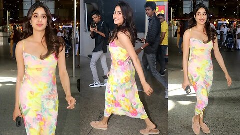 Janhvi Kapoor Airport Look main lag Rahin hai Pataka 😍🔥📸✈️