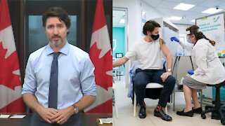 Justin Trudeau Says He's 'Very, Very Happy' He Got The AstraZeneca Vaccine