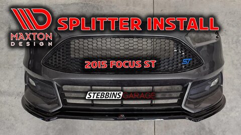 Maxton Design Front and Rear Splitter Install 2015 Focus ST