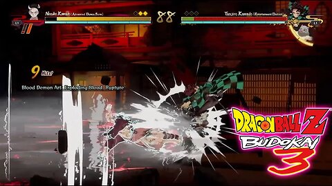 Nezuko (Advanced Demon Form) 120% Heavy Combo - Warrior From An Unknown Land - DBZ Budokai 3 Music