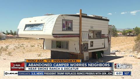 Neighbors worried about smelly camper trailer