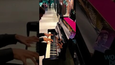 Andrew Tate Fan Playing Andrew Tate Theme Song In London On Piano