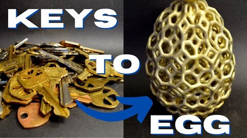 Metal Cast 3d Print-Bulk Keys to Easter Egg-Lost Resin