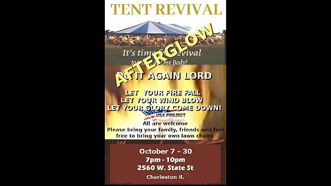 10-25-2022 New Wine Skin Tent Revival NIGHT 19 The Lord Filled the House