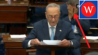 Joe Manchin Visibly Distressed At Chuck Schumer