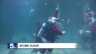 Scuba Claus gets kids in the holiday spirit at Greater Cleveland Aquarium