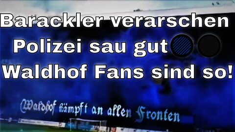 Barackler verarschen Polizei sau gut 🔵⚫Waldhof Fans sind so!