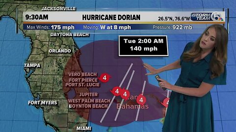 Hurricane Dorian update 10am - 9/1/19