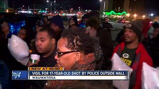 Vigil held for 17-year-old shot by police outside Mayfair Mall