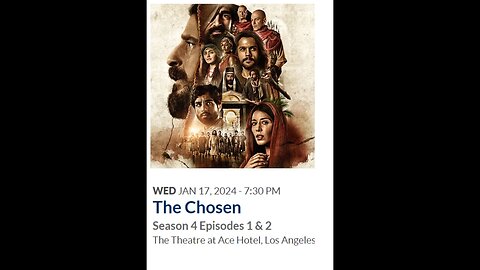 Remember whenDallas Jenkins & cast invited you to red carpet premiere of the Chosen Season 4 in L.A