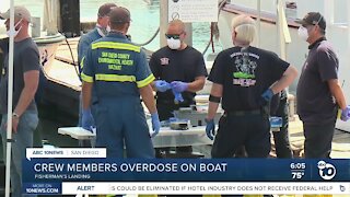 4 men hospitalized after possible drug overdose at San Diego's Fisherman's Landing