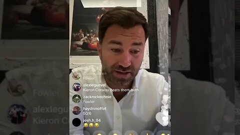 Eddie Hearn goes off on troll in comments after he says fight card is rubbish