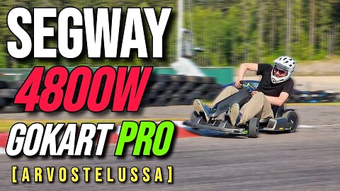 Hurjan vääntävä sähköinen karting-auto radalla testissä | Segway GoKart Pro