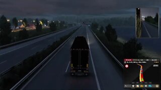 Eurotrucksimulator 2. Mit dem LKW durch Europa Auf der Pro Mod mit guter Musik.