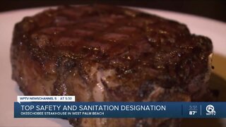 Okeechobee Steakhouse receives top safety, sanitation designation