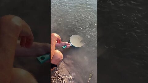 Catching Fish with a Frying Pan | #shorts #lake #fishing