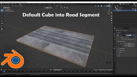 Road Segment Making Of - Blender Tutorial #blender